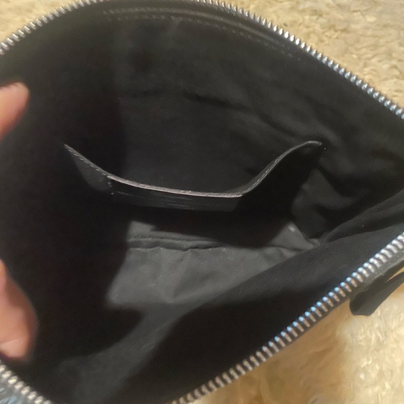 New Garuglieri Italian suede fringe clutch - Picture 3 of 4